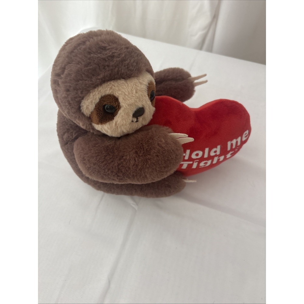 Aurora Valentine Sloth Soft Plush Hold Me Tight Heart Love Anniversary Toy 2020 - Picture 6 of 8